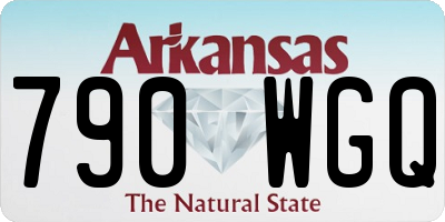 AR license plate 790WGQ