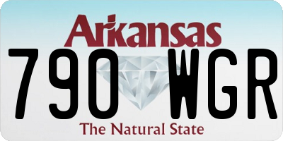 AR license plate 790WGR