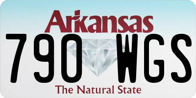 AR license plate 790WGS