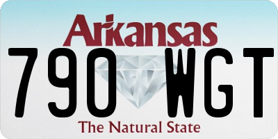 AR license plate 790WGT