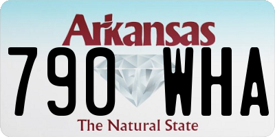 AR license plate 790WHA
