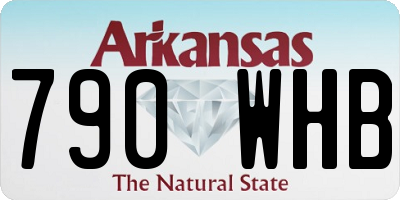 AR license plate 790WHB