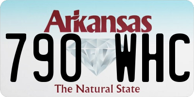 AR license plate 790WHC