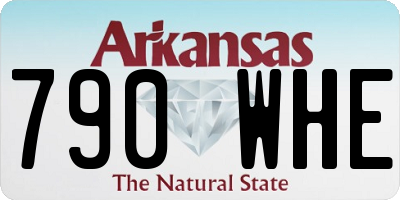 AR license plate 790WHE
