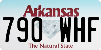 AR license plate 790WHF