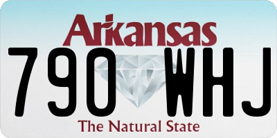 AR license plate 790WHJ