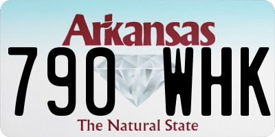AR license plate 790WHK