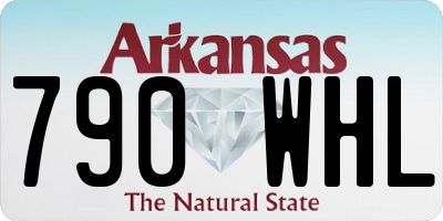 AR license plate 790WHL