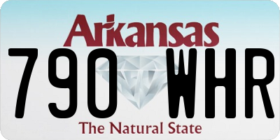 AR license plate 790WHR