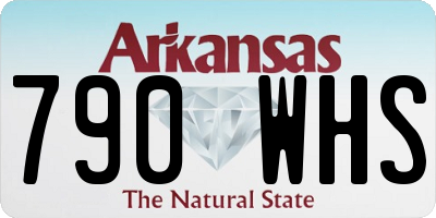 AR license plate 790WHS
