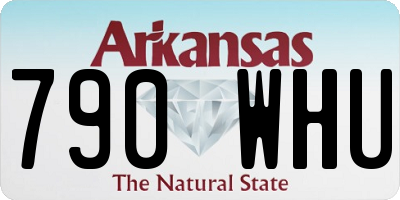 AR license plate 790WHU