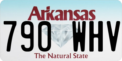 AR license plate 790WHV