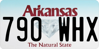 AR license plate 790WHX