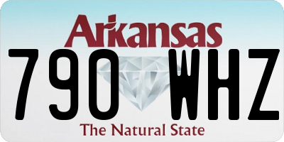 AR license plate 790WHZ