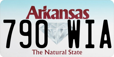 AR license plate 790WIA