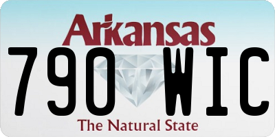 AR license plate 790WIC