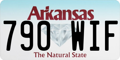 AR license plate 790WIF
