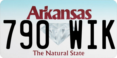 AR license plate 790WIK