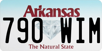 AR license plate 790WIM