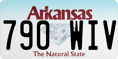 AR license plate 790WIV