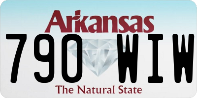 AR license plate 790WIW
