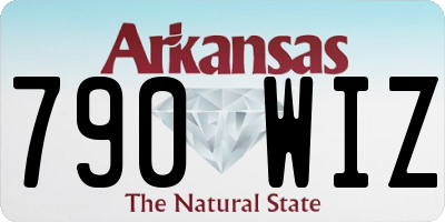 AR license plate 790WIZ
