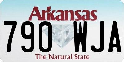 AR license plate 790WJA
