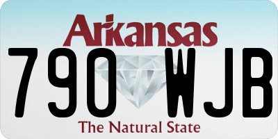 AR license plate 790WJB