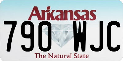 AR license plate 790WJC