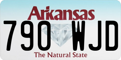 AR license plate 790WJD