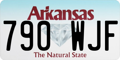 AR license plate 790WJF