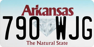 AR license plate 790WJG