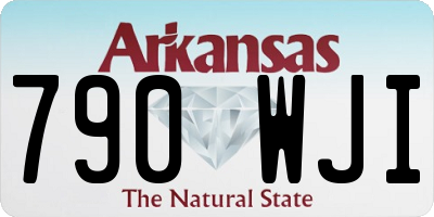 AR license plate 790WJI