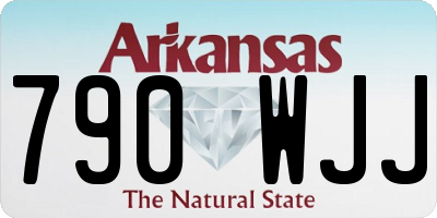 AR license plate 790WJJ