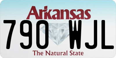 AR license plate 790WJL