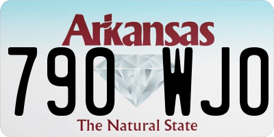 AR license plate 790WJO