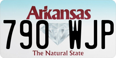 AR license plate 790WJP