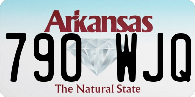 AR license plate 790WJQ