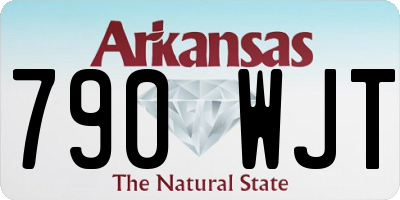 AR license plate 790WJT