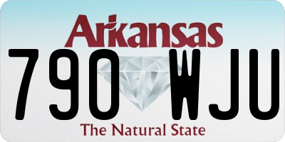 AR license plate 790WJU