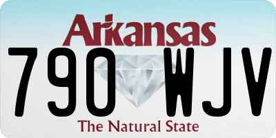 AR license plate 790WJV