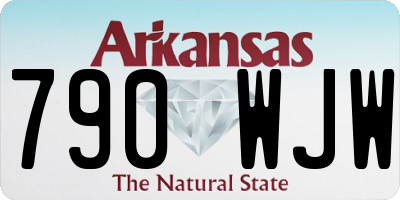 AR license plate 790WJW