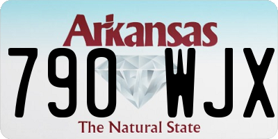 AR license plate 790WJX