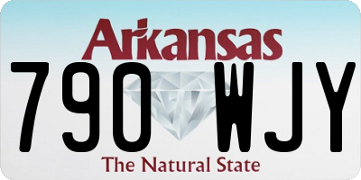 AR license plate 790WJY