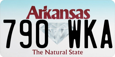 AR license plate 790WKA