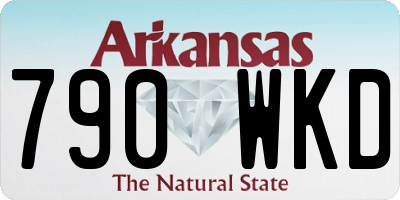 AR license plate 790WKD