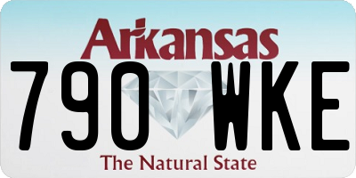 AR license plate 790WKE