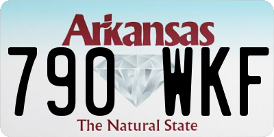 AR license plate 790WKF