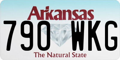 AR license plate 790WKG