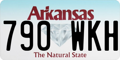 AR license plate 790WKH